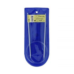 Для вязания Gamma SH2 крючки для вязания циркулярные алюминий d 4.0 мм 80 см в чехле