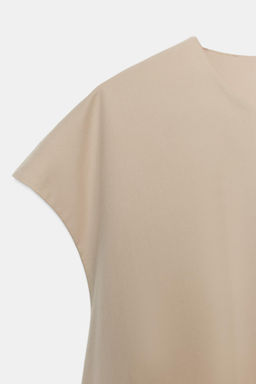 VESTIDO CORTO ZW COLLECTION / Camel claro - Zara фото 6