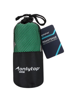 Полотенце из микрофибры ONLYTOP, 76х152 см, цвет зелёный