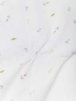 Комбинезон для девочки с длиным рукавом 2шт., бел/роз - Lesi kids фото 11