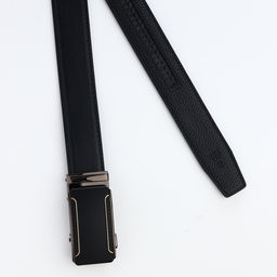 Ремень мужской, натуральная кожа, 120×3.6 см, пряжка автомат, чёрный