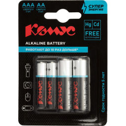 Батарейка AA/LR06(2шт) + AAA/LR03(2шт)