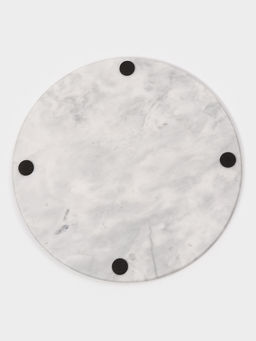 Доска для подачи Magistro Marble, d=30 см, из мрамора