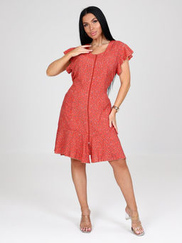 111 ПЛАТЬЕ/ХАЛАТ (Морковный)