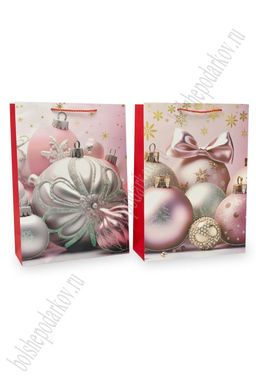 Пакет Новогодний 30*41,5*12 см (12 шт) SF-7826, микс №32 - Больше подарков фото 3