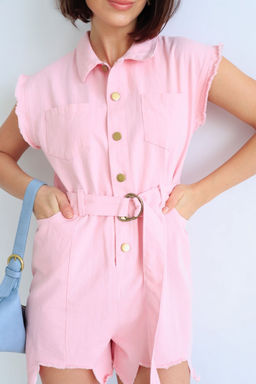 Martichelli Комбинезон розовый джинсовый  фото 7