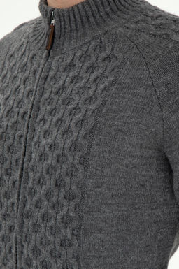 Мужской серый меланжевый трикотажный кардиган Неожиданная скидка в корзине - U.s. polo assn фото 7