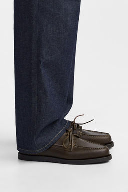 LEATHER DECK SHOES - LIMITED EDITION - Zara фото 2