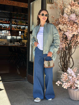 Бомбер AURA 7046-164 небесно-голубой