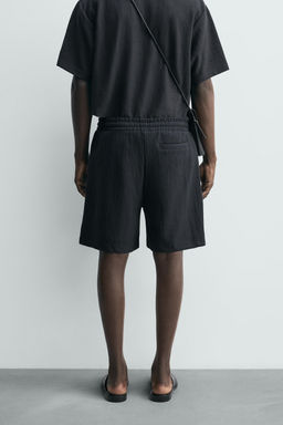 BERMUDA JOGGER ESTRUCTURA / Azul / Acero - Zara фото 3