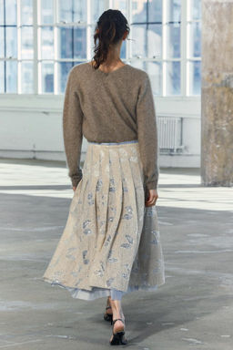 V-NECK WOOL AND CASHMERE SWEATER - Zara фото 3