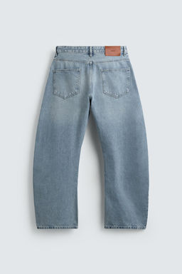JEANS RELAXED BARREL FIT / Azul claro - Zara фото 10