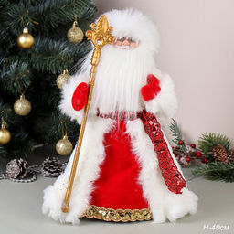 Цена за 1 шт. Фигурка Дед Мороз 40 см + подарок / 19A603-16 /уп 18/музыкальный