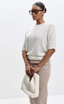 Джемпер F612-1580 milk - Fine joyce фото 5