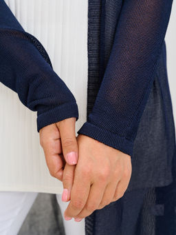 Кардиган женский длинный с поясом MR011SS3 blue - Maxroses фото 6