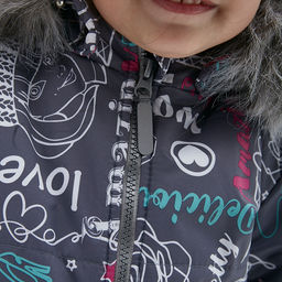 RODOS Комбинезон детский зима МРК-01д Серый/Фуксия/Ментол