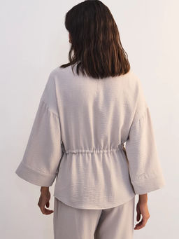 Блуза свободного кроя с кулиской / Zarina  фото 5