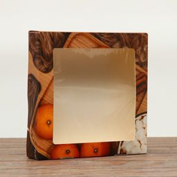 Цена за 20 шт. Коробка складная Новогоднее настроение, 20 х 20 х 4 см