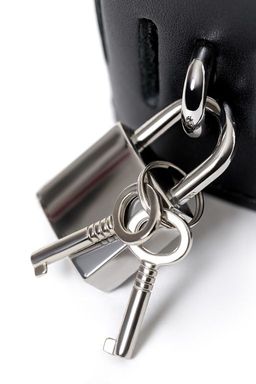 Комплект бондажный TOYFA Theatre, кожа-металл, черный  фото 8