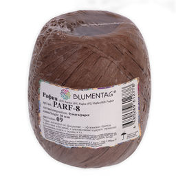 Blumentag PARF-8 Рафия бумажная 5 х 20.5 г  5 г 30 м 09 коричневый