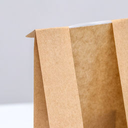 Цена за 50 шт. Пакет крафт, V-образное дно, с продольным окном 23,5 х 12 х 5 см