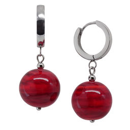 Серьги из муранского стекла CHERRY & CHOCOLATE LS3476