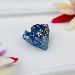 Друза из Горного Хрусталя (титан.покрытие) - Радуга самоцветов фото 4