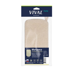 Мочалка для тела ХБ рукавица хлопковая 18789 - Vival фото 2