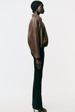 SUEDE EFFECT BOMBER JACKET - Zara фото 4