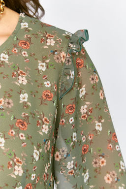 Платье LADY SECRET 25301 мультиколор (хаки цветы)