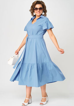 Платье EVA GRANT 7325П голубой