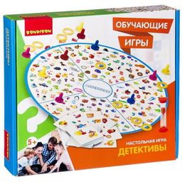 Обучающие игры Bondibon Настольная игра ДЕТЕКТИВЫ, BOX 32x5x29.5 см