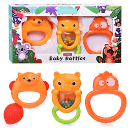 Набор погремушек "Милые зверята" в коробке