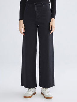 Wideleg Kad?n Jean Pantolon