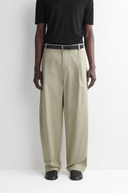 PANTAL?N BARREL LEG RELAXED FIT DE ALGOD?N Y LINO - H&m фото 5