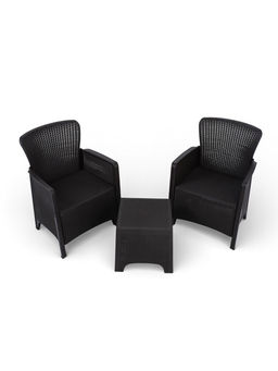 Набор "Ротанг Лайт": 2 кресла, стол, мокко