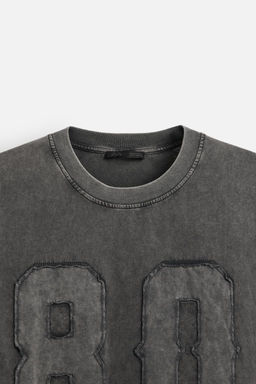 WASHED PATCH T-SHIRT - Zara фото 10