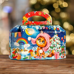 Цена за 5 шт. Подарочная коробка Подарки для котят, 16,5 х 29 х 17 см - Simaland фото 6