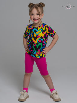 Костюм Актив яркие сердца-фуксия - Sovalina фото 9