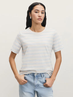 Футболка в полоску из хлопка / Zarina