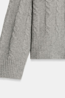 SOFT CABLE KNIT JUMPER - Zara фото 8