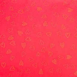 Цена за 10 шт. Бумага упаковочная тишью, Сердечки, 50 см ? 70 см 17 грамм, винная