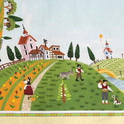 Набор столовый Этель Тоскана, скатерть 180х150 см, салф. 40х40 см-8шт, 100% хл  фото 9