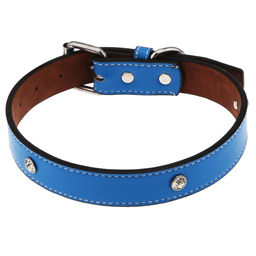 "Пэт тойс (Pet toys)" Ошейник для собаки "Стразы" 2,4х51см, металлическая застежка, под кожу, с декором, на картоне, цвета в ассортименте: красный, фиолетовый, розовый, серый, голубой, бирюзовый (Китай)