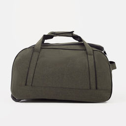 Сумка дорожная на колёсах, отдел на молнии, наружный карман, цвет зелёный - Simaland фото 2