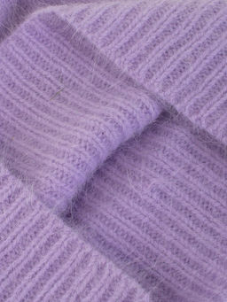 Шапка жен. пух норки+шелк+нейл ZZ-BR55502 lilac