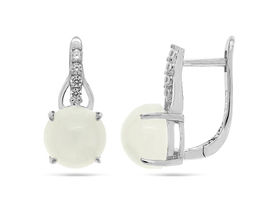 Серьги, халцедон, МЦВ157