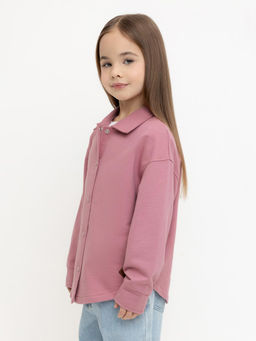 КР 302677/пепельная роза рубашка для дев