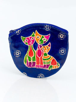 Кошелек под мелочь ручной принт Два Кота №0755/1 уп/3шт - Ганг фото 6