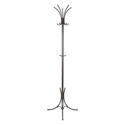Вешалка-стойка металл. "Корона" 63х182см (10 рожков, антик/коричневый)